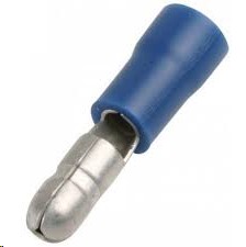 [TERM022] TERMINAL ENCHUFE MACHO REDONDO CHICO AZU