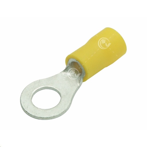 [TERO007] TERMINAL OJILLO 1/4" AMARILLA