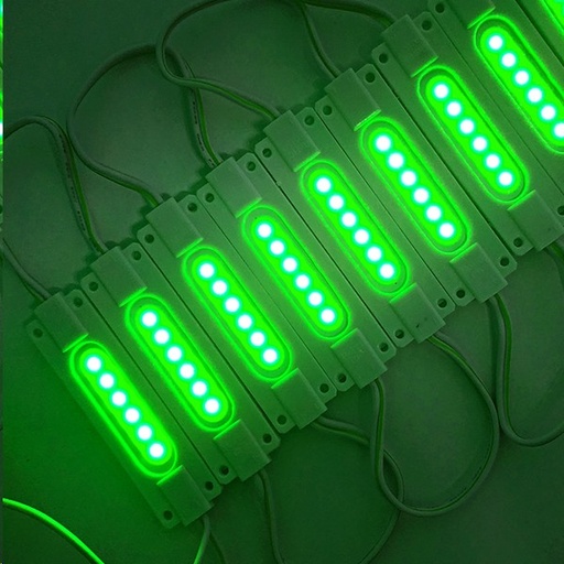 [TIRL0001] MODULO TIRA LED C/6 LEDS COB VERDE C/U MODULO