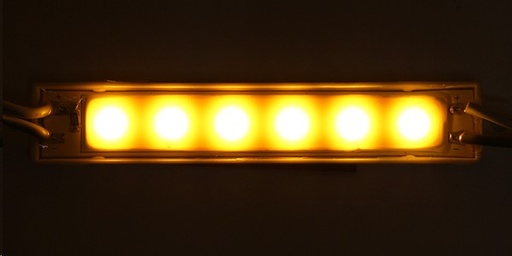 [TIRL850196] MODULO TIRA LED C/6 LEDS COB AMBAR 6.5 cms