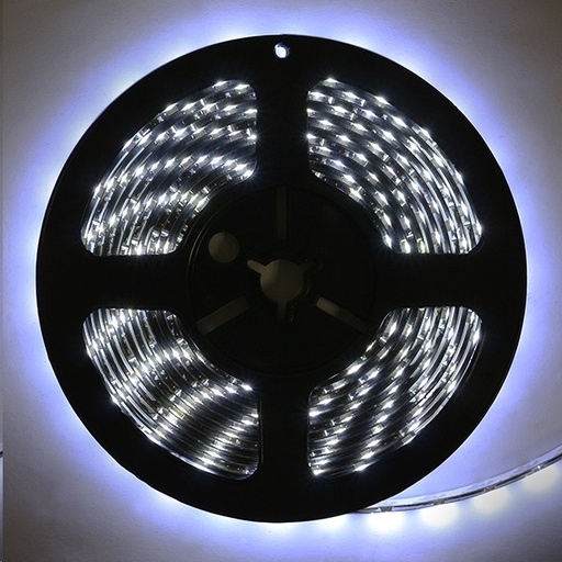 [TIRL85031] TIRA LED FLEX BLANCO X METRO FONDO NEGRO