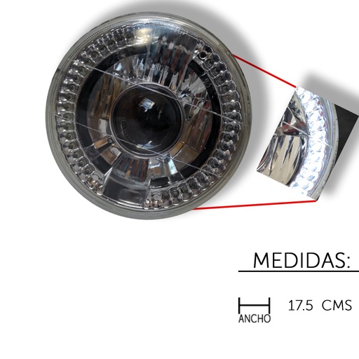 [UTFC363] UNIDAD FC RED GDE DIAM LUPA LEDS PZ ***H
