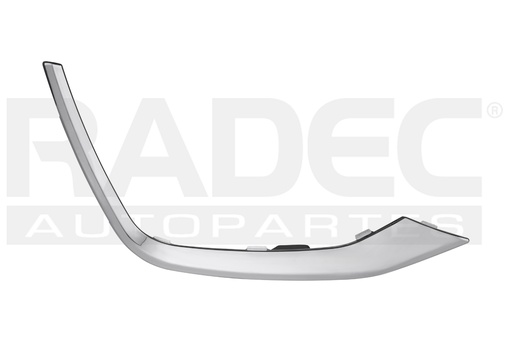 [011-0666-04] MOLDURA REJILLA FASCIA DELANTERA CV SPARK 19-21 CROMADA LT/PREMIER L4 4 CILINDROS 1.4L 5 PUERTAS DER