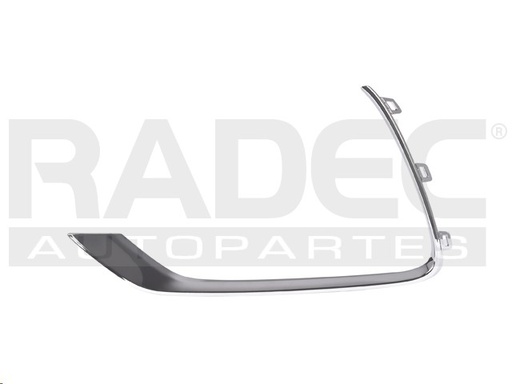 [011-0679-09] MOLDURA REJILLA DELANTERA CV TRAX 17-20 CROMADA PREMIER L4 4 CILINDROS 1.8L 5 PUERTAS IZQ