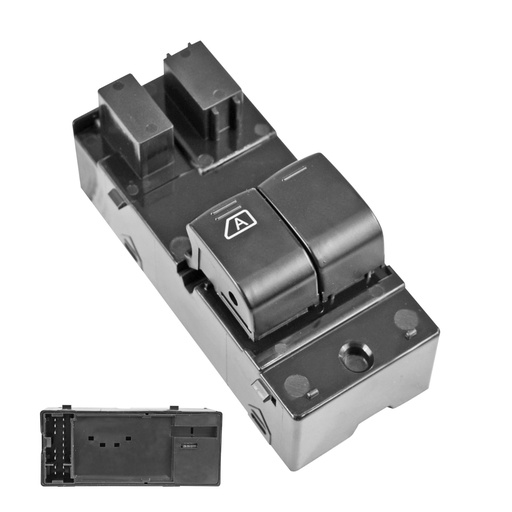 [71100] CONTROL ELECTRICO NS URVAN 03-17  DE ELEVADOR 16 PINS 2 TECLAS NEGRO 12VCC MANIJAUTO    
