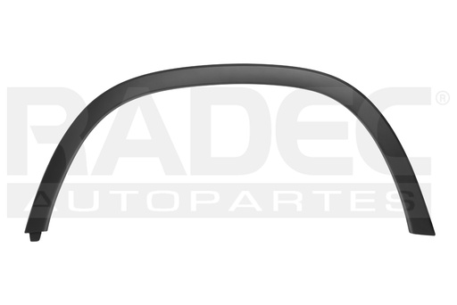 [011-0679-21] MOLDURA ARCO DELANTERA CV TRAX 17-20 CORRUGADA LS/LT/PREMIER L4 4 CILINDROS 1.8L 5 PUERTAS IZQ