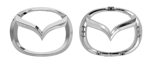 [020-2602-04] ESCUDO MAZDA CX3 14.1x11.20 cm. CROMO