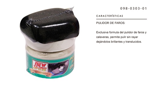 [ARTL001] LIMPIADOR DE FAROS NEW SHINE 150 GRS