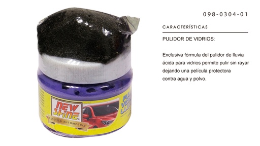 [ARTL002] LIMPIADOR DE VIDRIOS NEW SHINE 150g