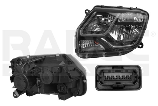 [019-2612-15] FARO RN DUSTER 17-20 MANUAL P/FOCO HALOGENO S/FOCO DEPO IZQ