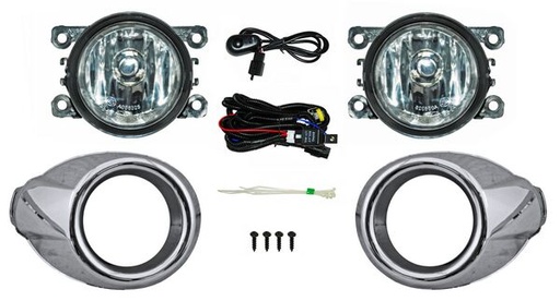 [FD683] JGO FARO NIEBLA FOCUS 12-14 C/PARRILLA CROMADA