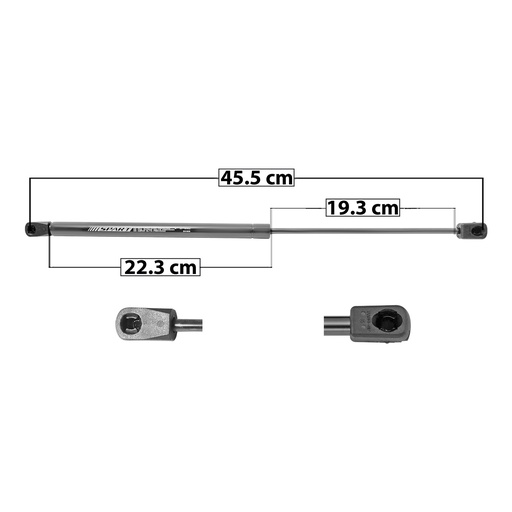[004-0723-01] AMORTIGUADOR COFRE CR 200/200C 15-17  45.5 22.3 19.3 ENTRADA TIPO 18 ENTRADA 2 TIPO 9 165 37.09 16.82 105 23.6 10.7 SPART SP-8062 Derecho/Izquierdo   
