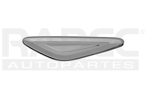 [011-1254-05] MOLDURA SALPICADERA FD FIGO 19-21 CROMADA IZQ