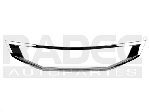 [011-1301-02] MOLDURA PARRILLA HD ACCORD 08-10 2 PUERTAS CROMADA