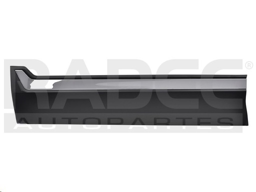 [011-1303-67] MOLDURA PUERTA DELANTERA HD CR-V 17-21 INFERIOR C/MOLDURA CROMADA CORRUGADA TOURING L4 4 CILINDROS 1.5L 5 PUERTAS IZQ