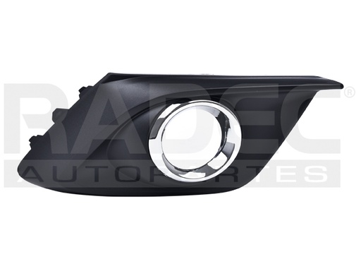 [011-1901-16] MOLDURA REJILLA MZ 3 14-16 C/HOYO P/FARO NIEBLA F/CROMADO DER