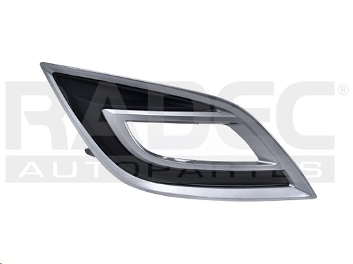 [011-1909-03] MOLDURA REJILLA MZ CX9 07-09 NEGRA F/CROMADO C/HOYO P/FARO NIEBLA DER