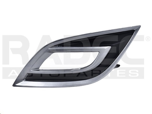 [011-1909-04] MOLDURA REJILLA MZ CX9 07-09 NEGRA F/CROMADO C/HOYO P/FARO NIEBLA IZQ