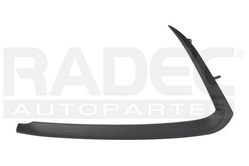 [011-1909-09] MOLDURA FASCIA DELANTERA MZ CX9 16-23 NEGRA I SPORT L4 4 CILINDROS 2.5L 5 PUERTAS IZQ