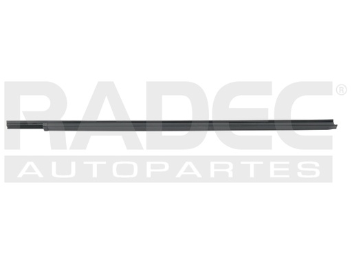 [011-2306-00] MOLDURA BOTAGUA NS D22 08-15/FRONTIER 01-04/NP300 08-15  1 PIEZA 76CM NEGRA TIPO ORIGINAL Derecho Delantera  Exterior