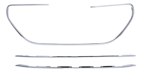 [011-2416-00] MOLDURA PARRILLA PEUGEOT 301 13-17 CROMADA 3 PIEZAS