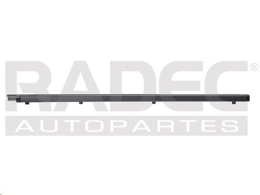 [011-3010-00] MOLDURA BOTAGUA TY HILUX 89-95  CABINA REGULAR CON ALETA 75CM NEGRA Derecho Delantera  Exterior