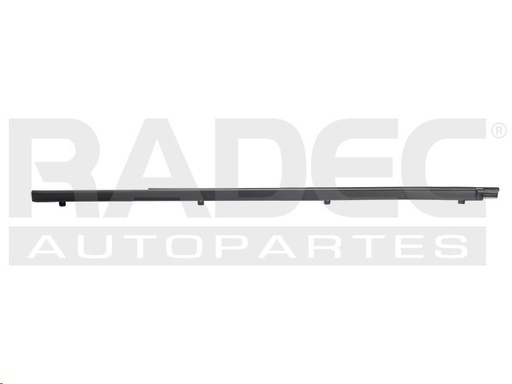 [011-3010-07] MOLDURA BOTAGUA TY HILUX 89-95  CABINA REGULAR SIN ALETA 81 CM NEGRA Izquierdo Delantera  Exterior