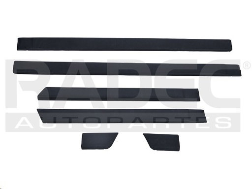 [011-3112-16] MOLDURA PUERTA VW JETTA /GOLF 88-90 6 PIEZAS