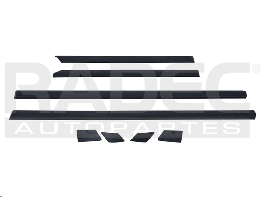 [011-3112-18] MOLDURA PUERTA VW JETTA 93-99 4 PUERTAS 8 PIEZAS