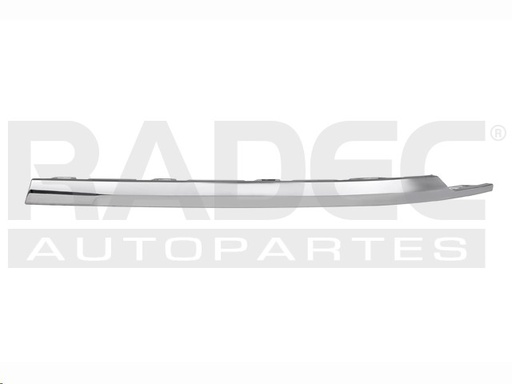 [011-3126-12] MOLDURA FASCIA TRASERA VW TIGUAN 18-21 LINEA ANTERIOR CROMADA SUPERIOR R-LINE/HIGHLINE L4 4 CILINDROS 1.4/2.0L 5 PUERTAS DER