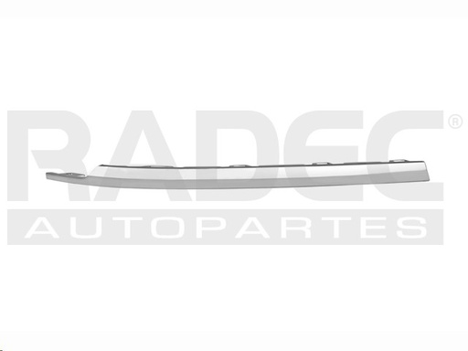 [011-3126-13] MOLDURA FASCIA TRASERA VW TIGUAN 18-21 LINEA ANTERIOR CROMADA SUPERIOR R-LINE/HIGHLINE L4 4 CILINDROS 1.4/2.0L 5 PUERTAS IZQ