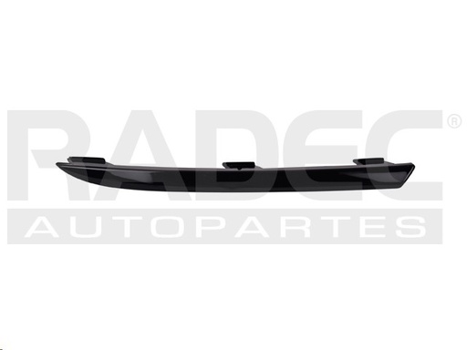 [011-3132-05] MOLDURA FASCIA TRASERA VW VENTO 16-20 NEGRA LINEA ANTERIOR STARLINE L4 4 CILINDROS 1.6L 4 PUERTAS IZQ