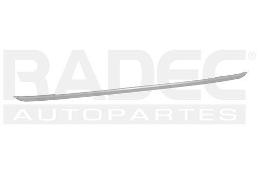 [011-3506-02] MOLDURA FASCIA TRASERA KI RIO 21-23 CROMADA S/EX/L/LX L4 4 CILINDROS 1.6L 4 PUERTAS CENTRAL