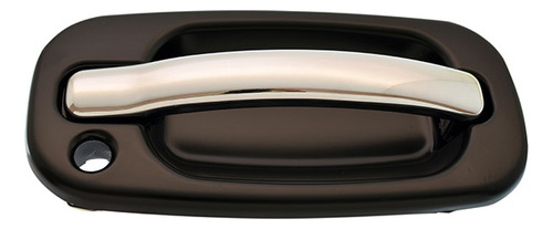 [012-0502-02] MANIJA EXTERIOR CD ESCALADE EXT/ESV 02-06  CV SILVERADO 99-06/SUBURBAN/TAHOE/SONORA 00-06/AVALANCHE 02-06  GM SIERRA  CV CHEYENNE 99-06  CON HOYO PARA LLAVE LISA PARA PINTAR PLASTICO HUSHAN Derecho Delantera  