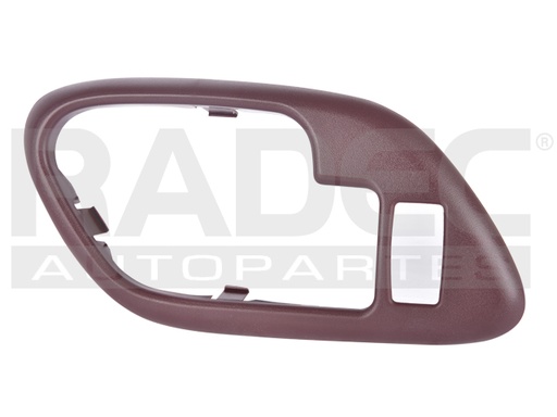 [012-0615-77] MANIJA INTERIOR CV CHEYENNE/CUSTOM 95-98/SUBURBAN 95-99/SILVERADO 95-98/TAHOE 95-99  GM SIERRA/YUKON 95-98  CD ESCALADE ESV 95-00  CV PICK UP 95-98  BISEL CON HOYO TINTO PLASTICO HUSHAN Izquierdo Delantera/Trasera  