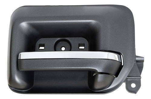 [012-0615-86] MANIJA INTERIOR CV CHEYENNE/SILVERADO  GM SIERRA 14-18  NEGRA/CROMO PLASTICO HUSHAN Derecho Delantera  