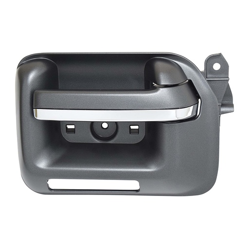 [012-0615-89] MANIJA INTERIOR CV CHEYENNE/SILVERADO  GM SIERRA 14-18  CON HOYO PARA SEGURO NEGRA/CROMO PLASTICO HUSHAN Izquierdo Delantera  