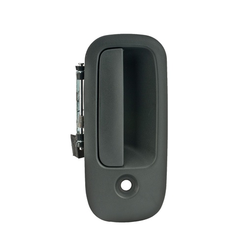[012-0623-00] MANIJA EXTERIOR CV EXPRESS VAN  GM SAVANA 96-09  CON HOYO PARA LLAVE CORRUGADA GRIS PLASTICO HUSHAN Derecho Delantera  