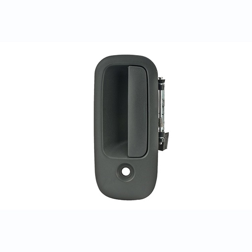[012-0623-01] MANIJA EXTERIOR CV EXPRESS VAN  GM SAVANA 96-09  CON HOYO PARA LLAVE CORRUGADA GRIS OBSCURO PLASTICO HUSHAN Izquierdo Delantera  