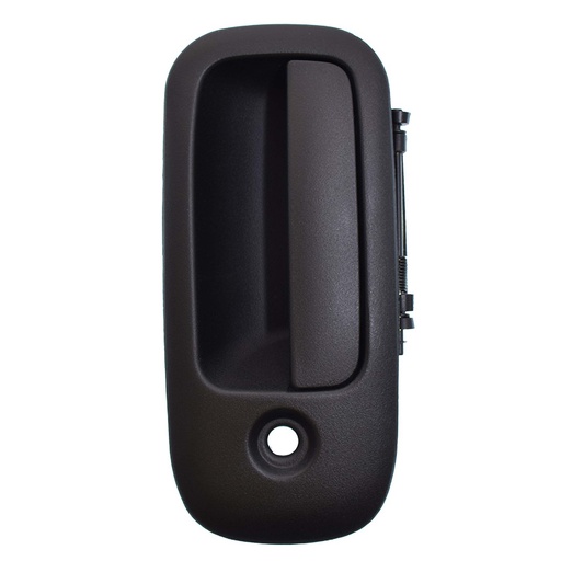 [012-0623-17] MANIJA EXTERIOR CV EXPRESS VAN  GM SAVANA 96-09  CON HOYO PARA LLAVE CORRUGADA NEGRA PLASTICO HUSHAN Izquierdo Trasera Puerta lateral abatible 