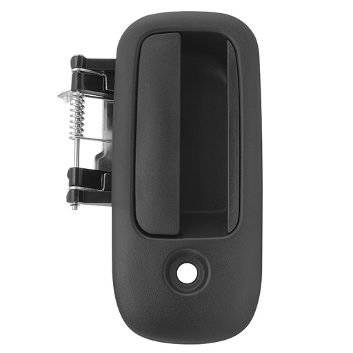 [012-0623-22] MANIJA EXTERIOR CV EXPRESS VAN  GM SAVANA 96-09  CON HOYO PARA LLAVE LISA NEGRA PLASTICO HUSHAN Derecho Trasera Puerta lateral abatible 