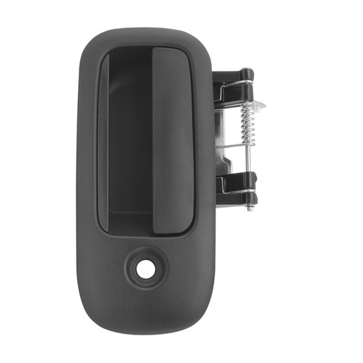 [012-0623-29] MANIJA EXTERIOR CV EXPRESS VAN  GM SAVANA 96-09  CON HOYO PARA LLAVE CORRUGADA NEGRA PLASTICO HUSHAN Izquierdo  Puerta corrediza 