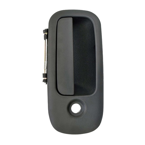 [012-0623-30] MANIJA EXTERIOR CV EXPRESS VAN  GM SAVANA 10-18  CON HOYO PARA LLAVE CORRUGADA NEGRA PLASTICO HUSHAN Derecho Delantera  