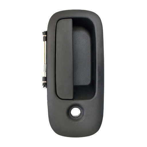 [012-0623-34] MANIJA EXTERIOR CV EXPRESS VAN  GM SAVANA 10-18  CON HOYO PARA LLAVE CORRUGADA NEGRA PLASTICO HUSHAN Derecho Trasera Puerta lateral abatible 