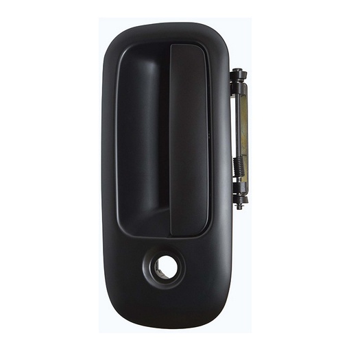 [012-0623-37] MANIJA EXTERIOR CV EXPRESS VAN  GM SAVANA 10-18  CON HOYO PARA LLAVE LISA NEGRA PLASTICO HUSHAN Izquierdo Delantera  