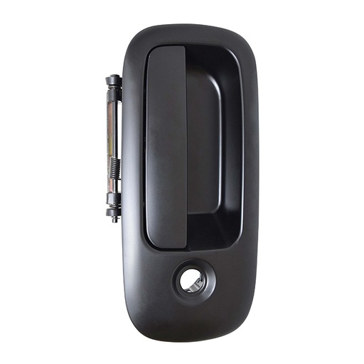 [012-0623-38] MANIJA EXTERIOR CV EXPRESS VAN  GM SAVANA 10-18  CON HOYO PARA LLAVE LISA NEGRA PLASTICO HUSHAN Derecho Trasera Puerta lateral abatible 