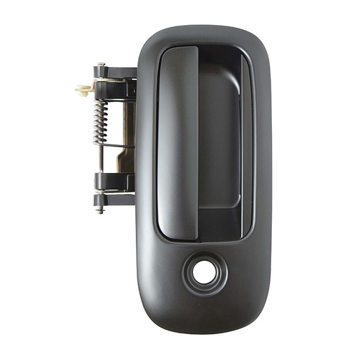 [012-0623-40] MANIJA EXTERIOR CV EXPRESS VAN  GM SAVANA 10-18  CON HOYO PARA LLAVE LISA NEGRA PLASTICO HUSHAN Derecho  Puerta corrediza 