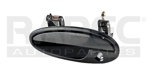 [012-0626-09] MANIJA EXTERIOR CV IMPALA 00-05/MONTE CARLO 00-07  CON HOYO PARA LLAVE LISA PARA PINTAR NEGRA HUSHAN Izquierdo Delantera  