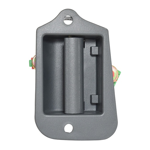 [012-0635-47] MANIJA INTERIOR CV S10 EXTENDED CAB 98-04  GM SONOMA 94-04  IZ HOMBRE 96-00  NEGRO ZINC CON PLASTICO HUSHAN Izquierdo Trasera  