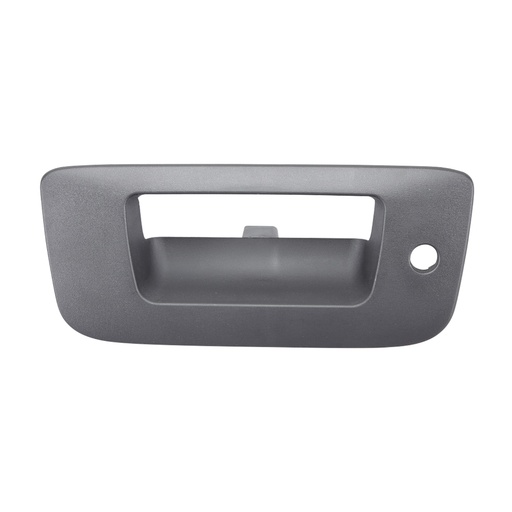 [012-0639-03] MANIJA DE TAPA CV CHEYENNE/SILVERADO  GM SIERRA  CV PICK UP 07-13  CON HOYO PARA LLAVE SOLO BISEL CORRUGADA NEGRO PLASTICO HUSHAN    
